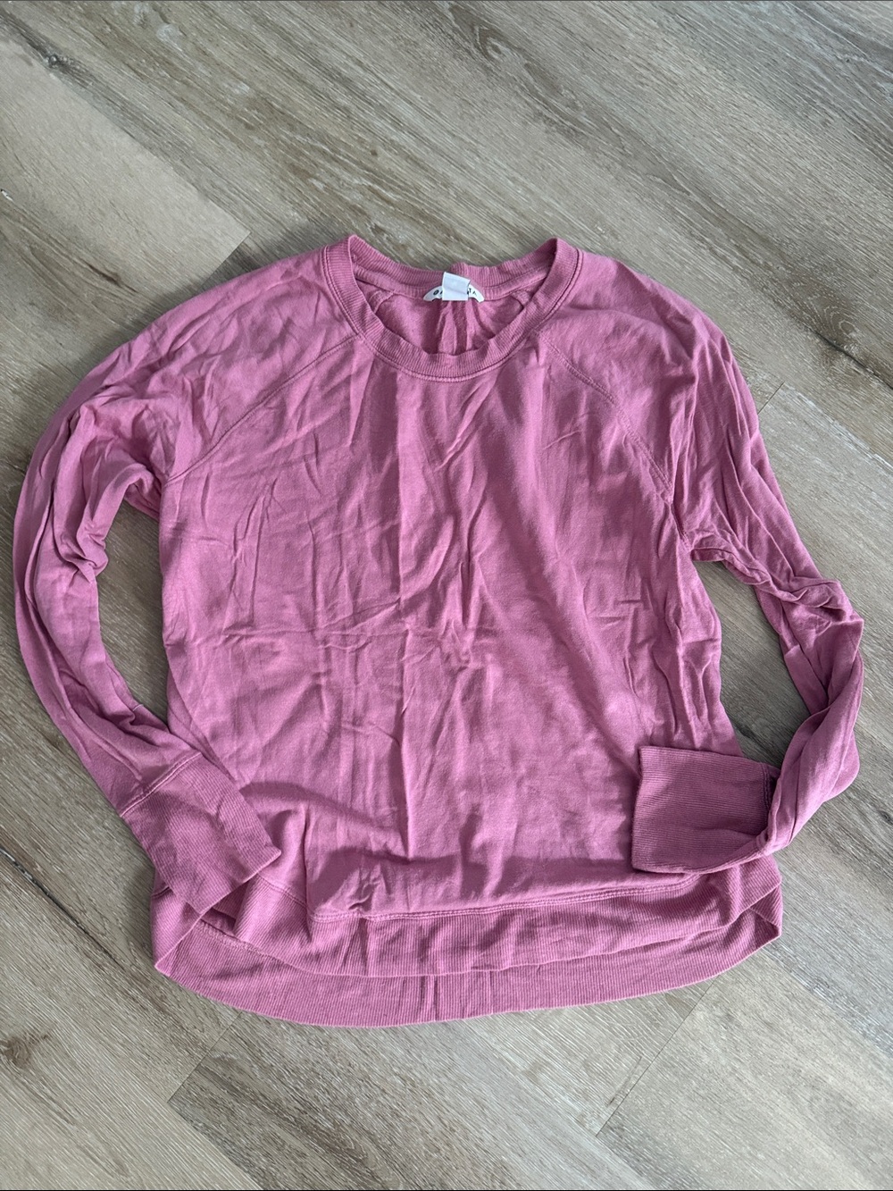Athleta Dusty Rose Crewneck Long Sleeve Top